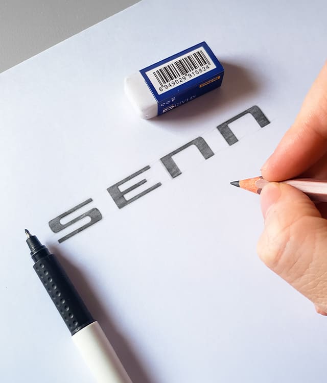 Dessin du logo Senn